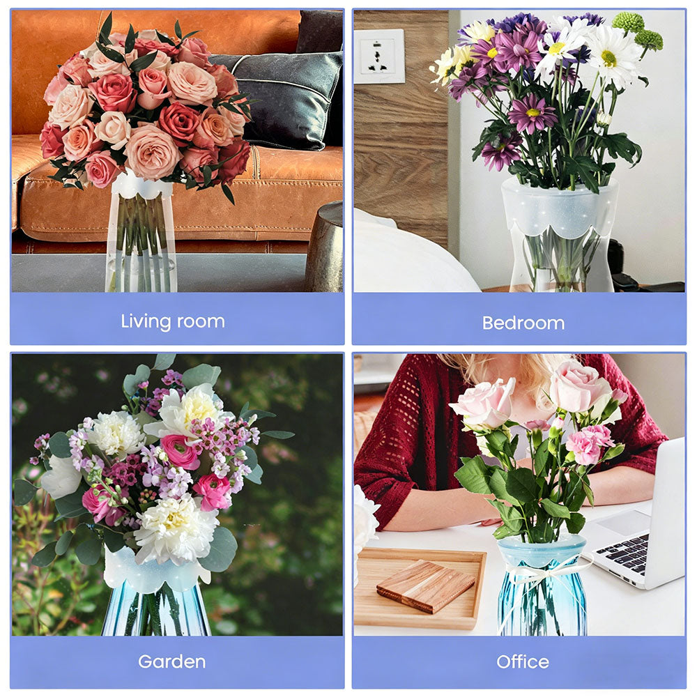 🌸Spiralformad blomstjälkhållare i silikon för ikebana