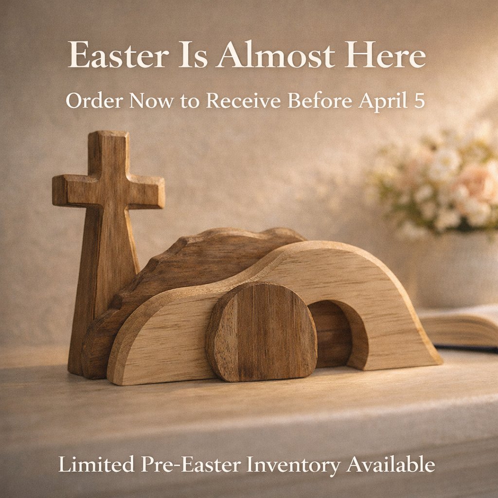 đ„The Wooden Resurrection Cross & Empty Tomb That Reminds Your Family What Easter Is Really About