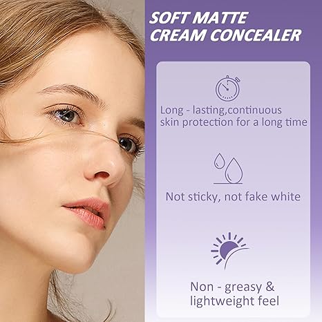 🎁Sista dagen-rea 49 % rabatt🔥-✨Mjuk matt krämconcealer