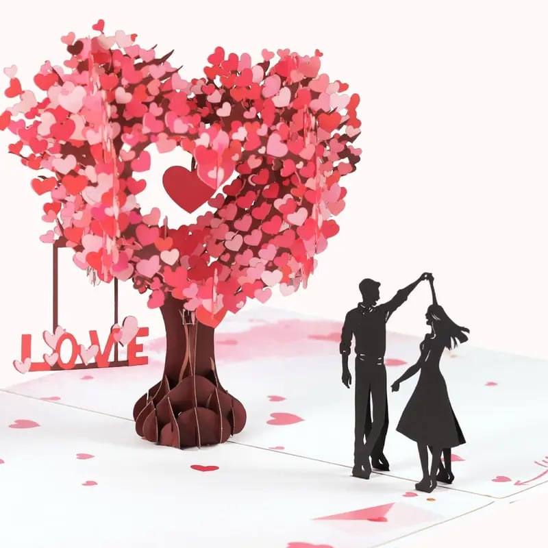 💌Premium 3D pop-up romantiskt jubileums- och valentinkort