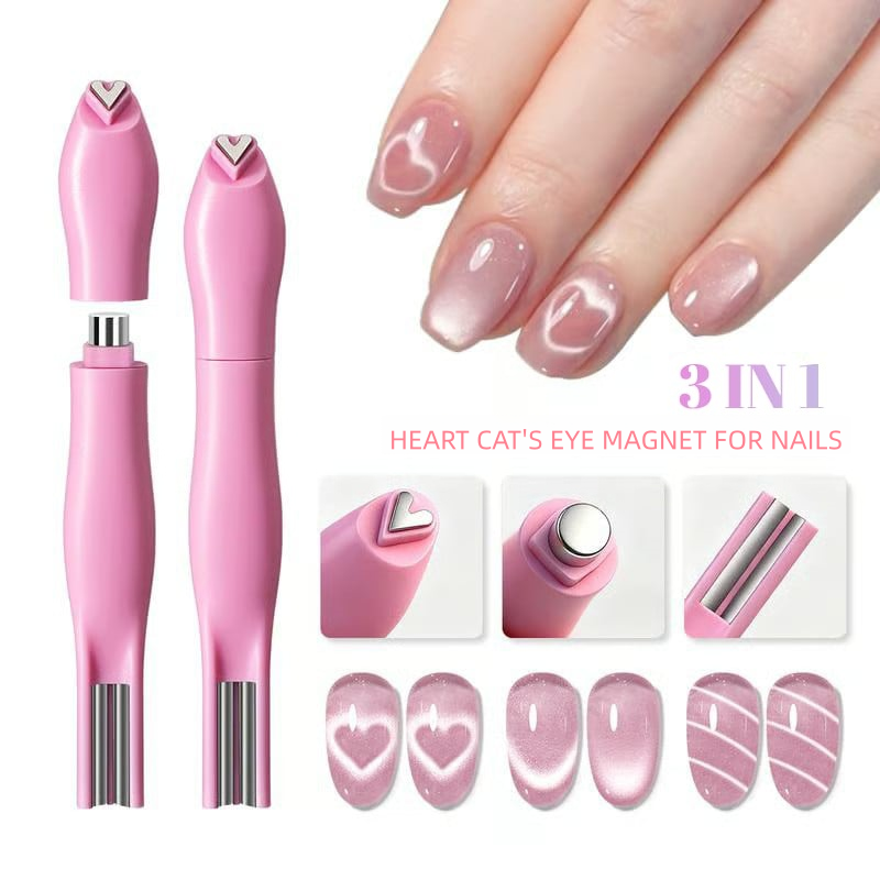 3-i-1 Cat Eye Nageldesign Magnetpenna
