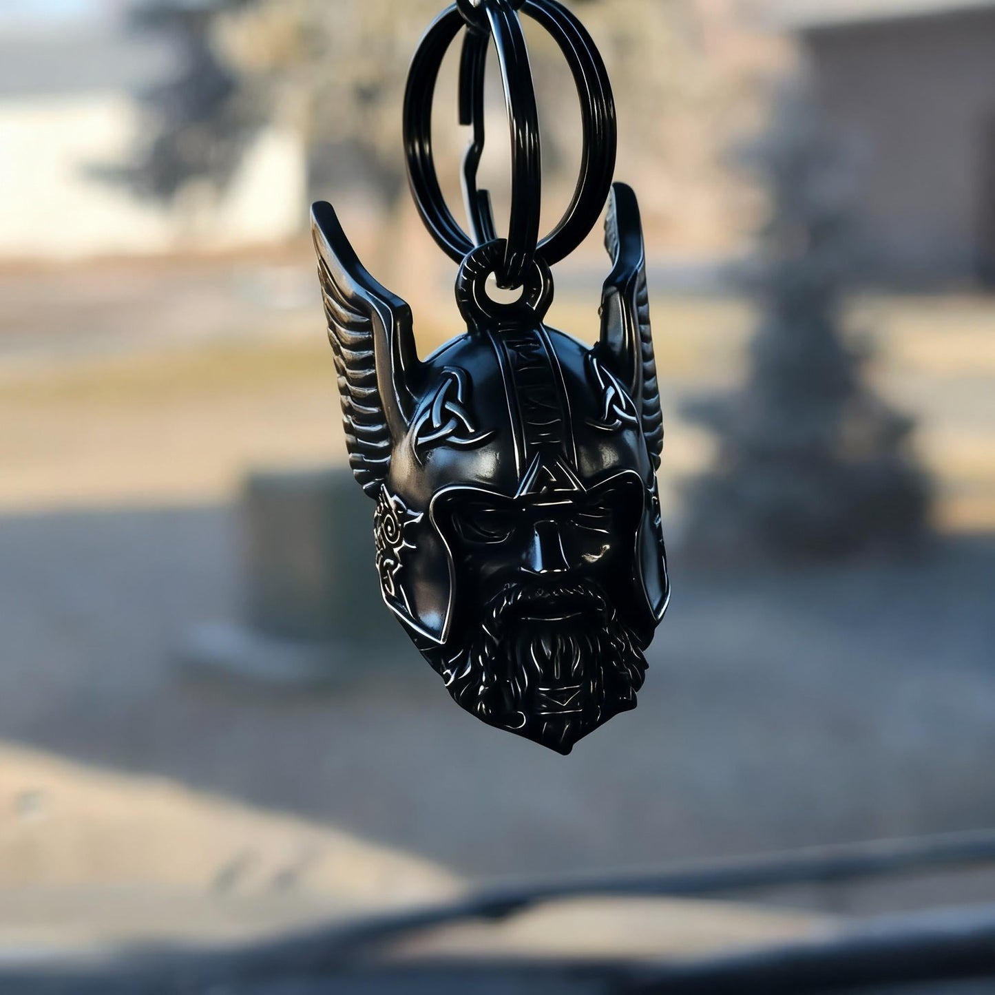🛡️  Odins vikingatalisman nyckelring skyddsamulet 🔔