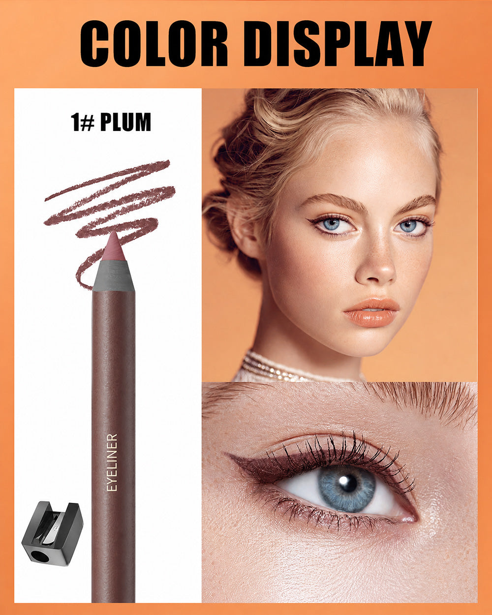 🌟Bästsäljare🌟24-timmars vattenfast eyeliner, kladdfri och långvarig, krämig och mjuk konsistens, lätt att applicera, perfekt för både vardags- och festmakeup