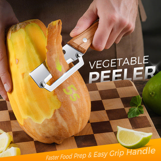 🥕 KÖP 2, FÅ 1 GRATIS! 🔥 Multifunktionell grönsaksskalare för köket – blad i rostfritt stål, ergonomiskt handtag och perfekt för frukt och grönsaker ✨