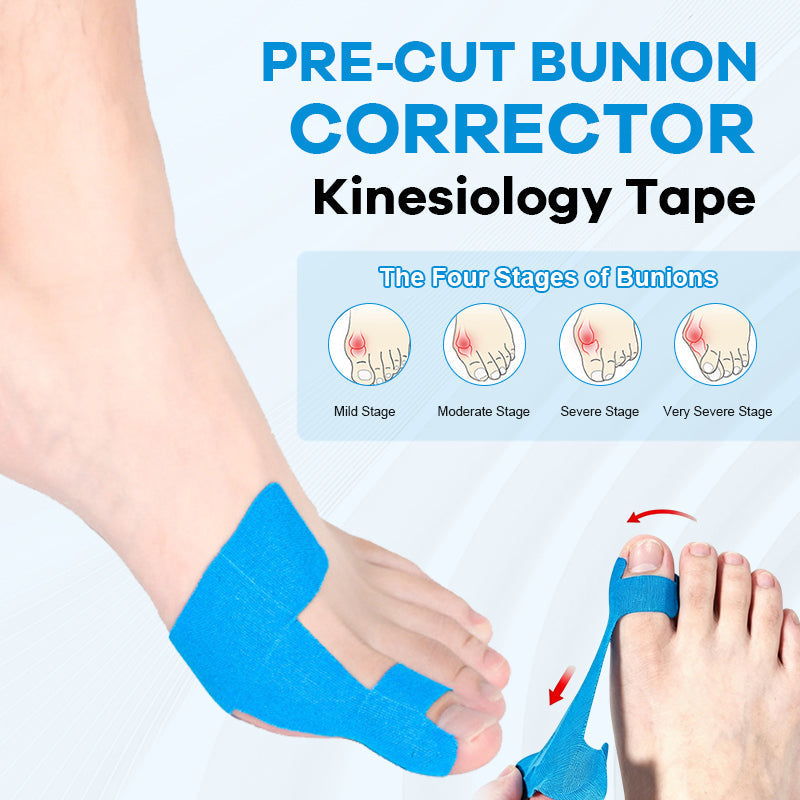Färdigskuren kinesiologitejp för hallux valgus