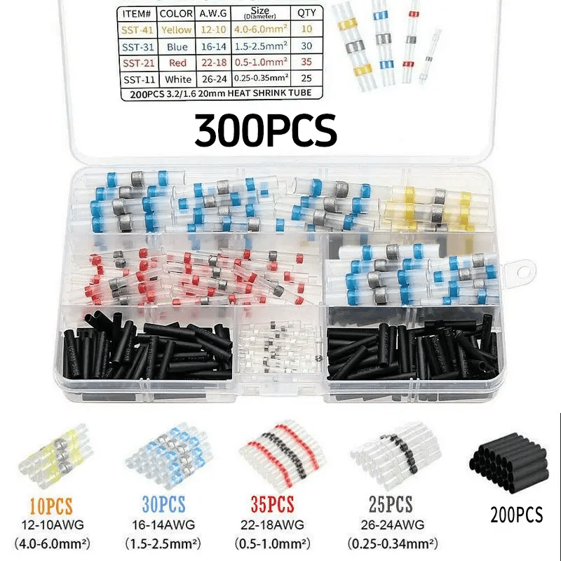 ✨Last Day 49% OFF🔥-300PCS WATERPROOF SOLDER WIRE CONNECTOR KIT