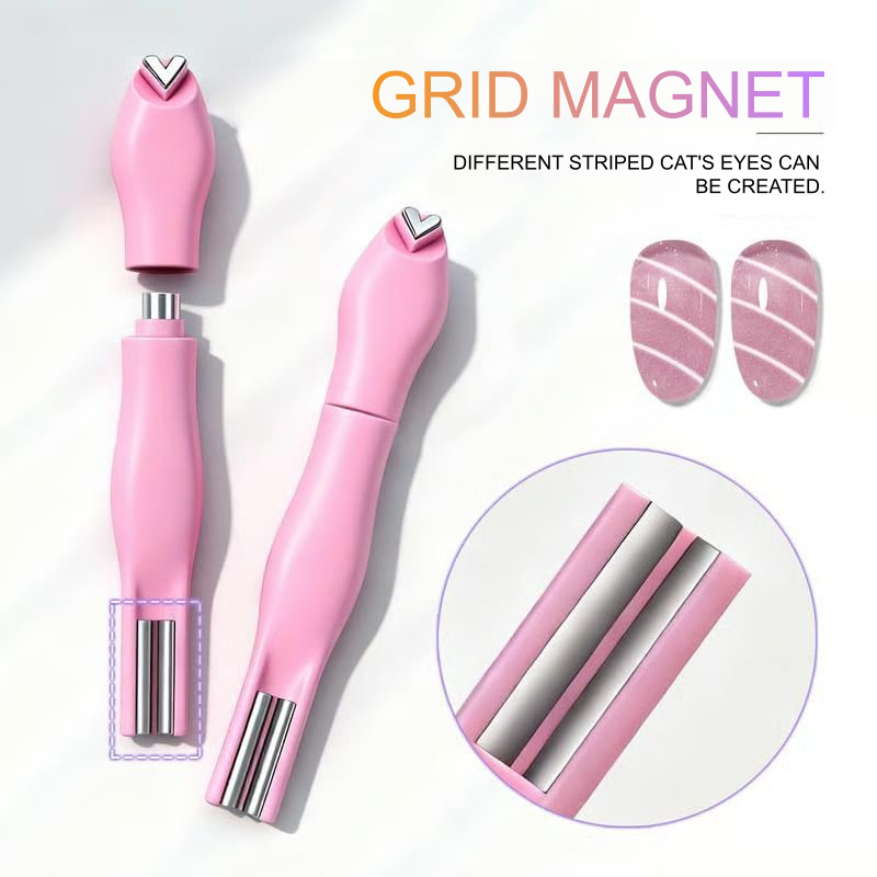3-i-1 Cat Eye Nageldesign Magnetpenna