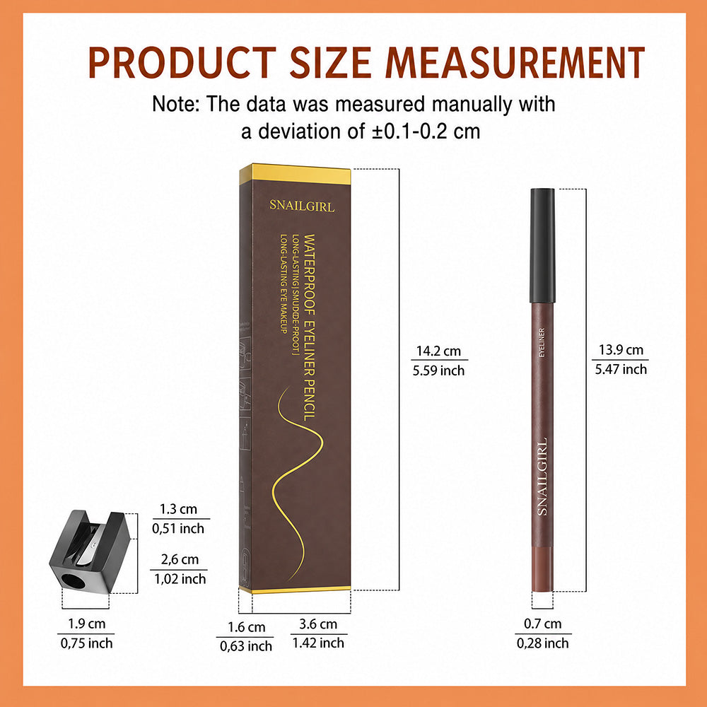 🌟Bästsäljare🌟24-timmars vattenfast eyeliner, kladdfri och långvarig, krämig och mjuk konsistens, lätt att applicera, perfekt för både vardags- och festmakeup