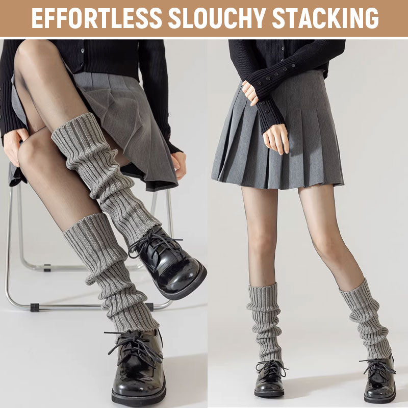 Kalvlånga slouchy-strumpor