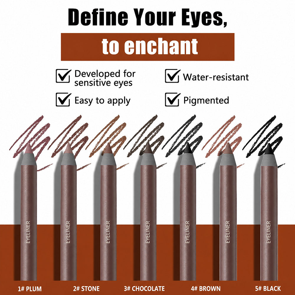 🌟Bästsäljare🌟24-timmars vattenfast eyeliner, kladdfri och långvarig, krämig och mjuk konsistens, lätt att applicera, perfekt för både vardags- och festmakeup