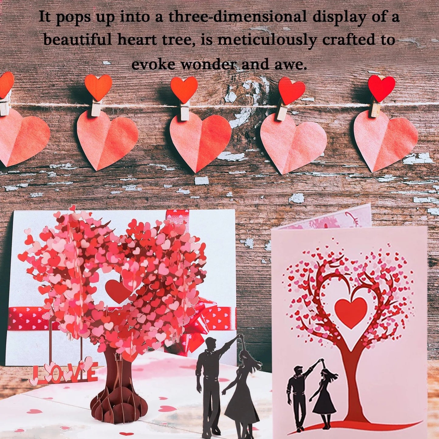 💌Premium 3D pop-up romantiskt jubileums- och valentinkort