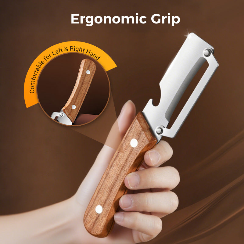 🥕 KÖP 2, FÅ 1 GRATIS! 🔥 Multifunktionell grönsaksskalare för köket – blad i rostfritt stål, ergonomiskt handtag och perfekt för frukt och grönsaker ✨
