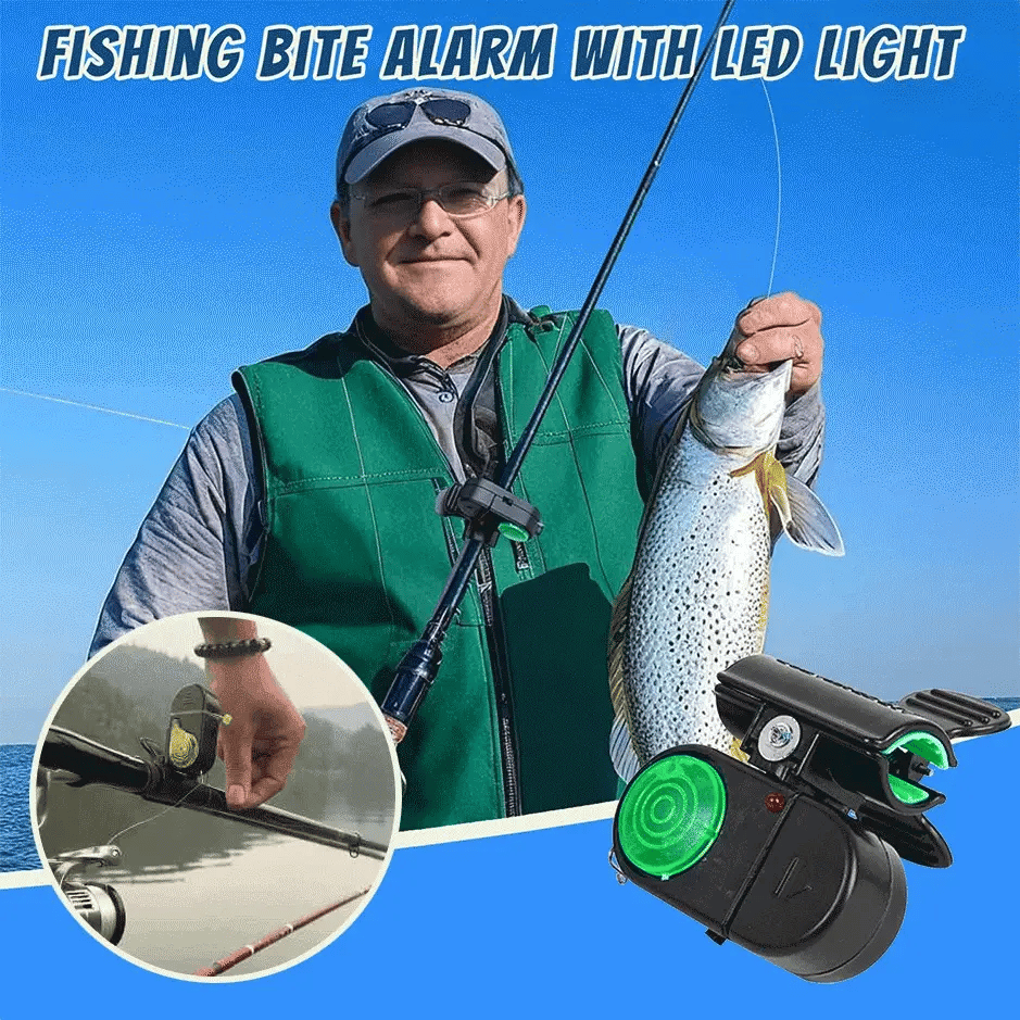 🔥Sista dagen – 49 % rabatt –🎣Fiskebetlarm med LED-lampa