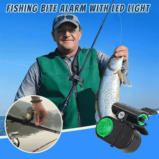 🔥Sista dagen – 49 % rabatt –🎣Fiskebetlarm med LED-lampa
