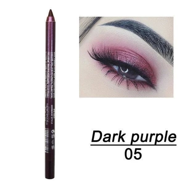 Långvarig vattenfast eyelinerpenna, trendig ögonmakeup