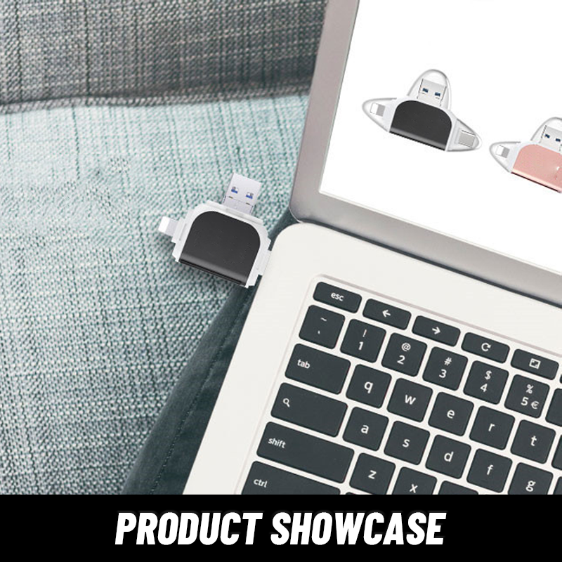 4-i-1 multifunktionell kortläsare