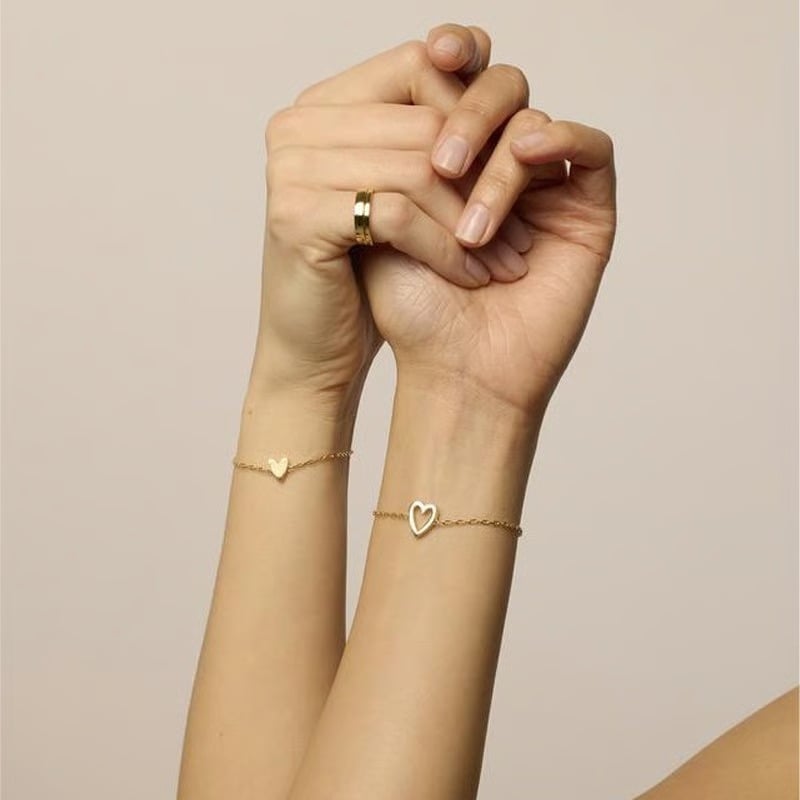 💗Justerbart armbandspaket med två armband: Kärlek och vänskap