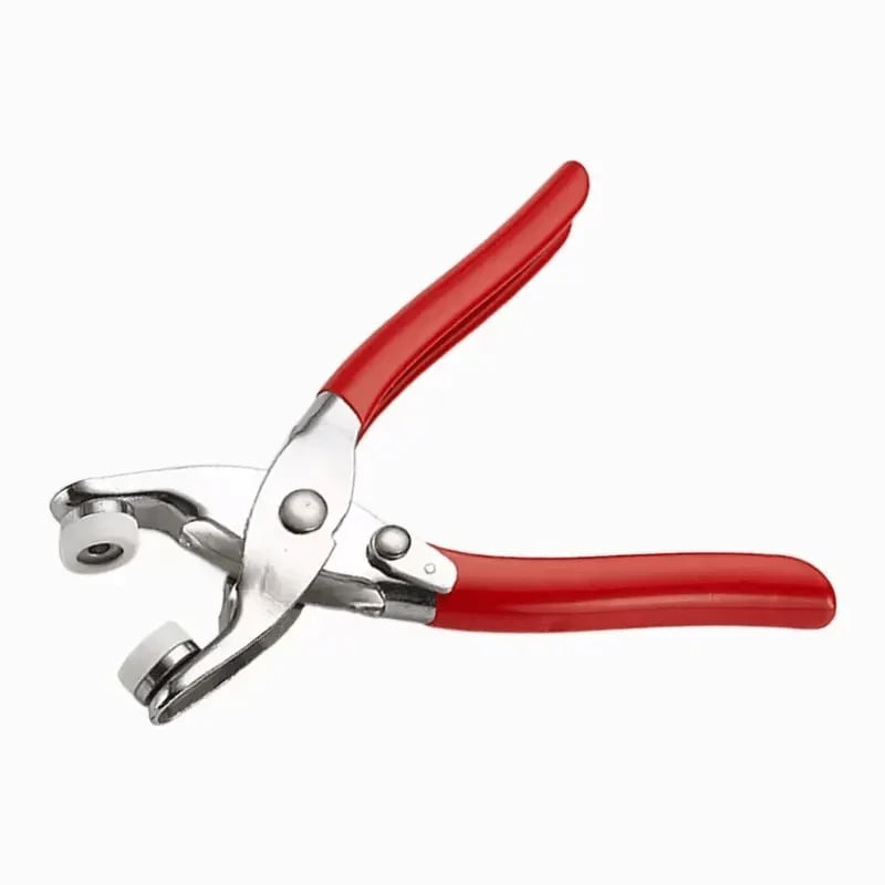 🔥REA – 50 % RABATT✨Set med 100 st osynliga färgade metallspännen och manuell trycktång