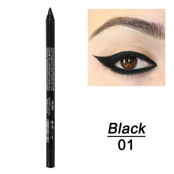 Långvarig vattenfast eyelinerpenna, trendig ögonmakeup