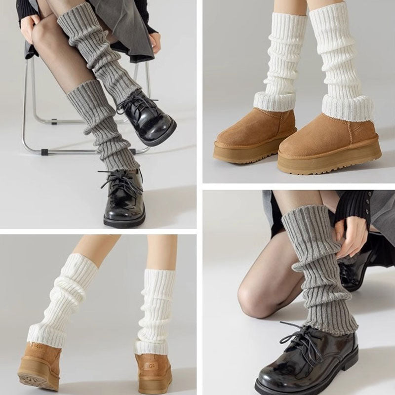 Kalvlånga slouchy-strumpor