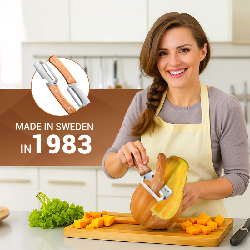 🥕 KÖP 2, FÅ 1 GRATIS! 🔥 Multifunktionell grönsaksskalare för köket – blad i rostfritt stål, ergonomiskt handtag och perfekt för frukt och grönsaker ✨