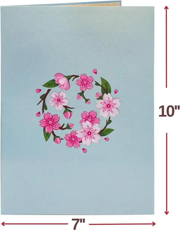 💌 Exklusivt till alla hjärtans dag: 3D-popupkort med körsbärsblommor – det ultimata minnet för kortälskare ❤️