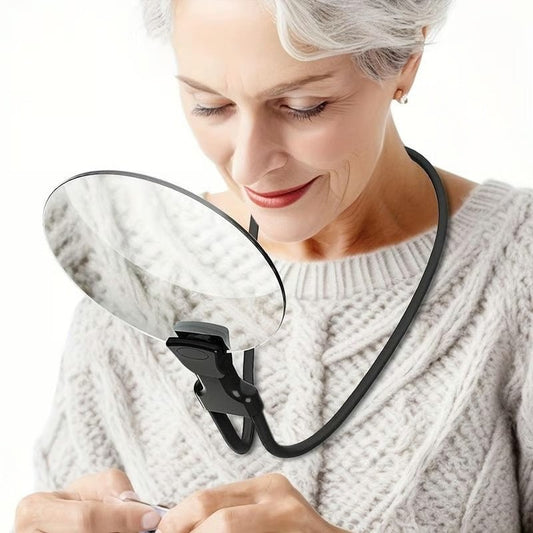 🔥SISTA DAGEN 35 % RABATT - 👵🔎För äldre 5X förstoringsglas med 4,33" lins — Handsfree, bärbar och multifunktionell förstoringsglas
