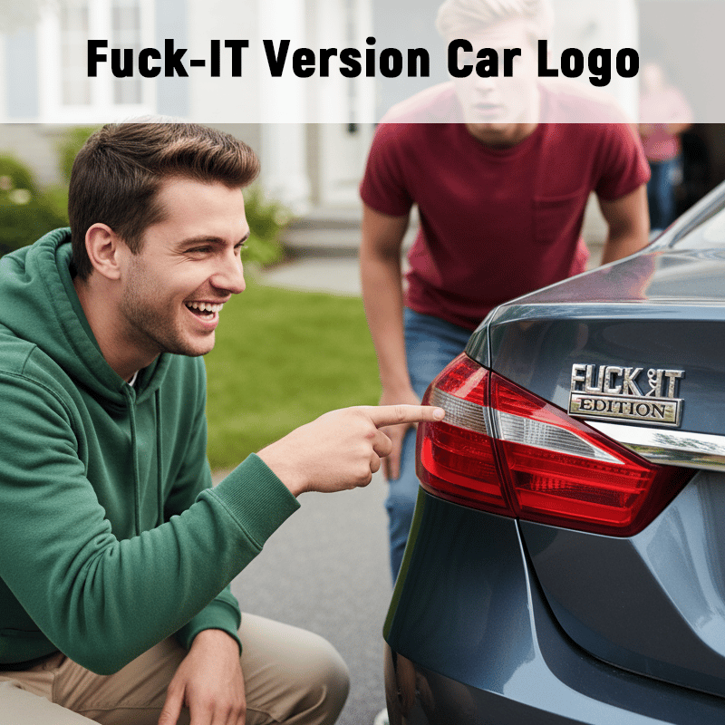 🔥Sista dagen 50 % rabatt🔥Fvck It Edition 3D-emblemklistermärke, roliga dekaler för bil, lastbil, SUV, motorcykel