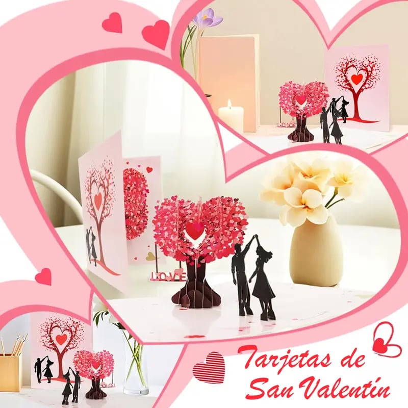 💌Premium 3D pop-up romantiskt jubileums- och valentinkort