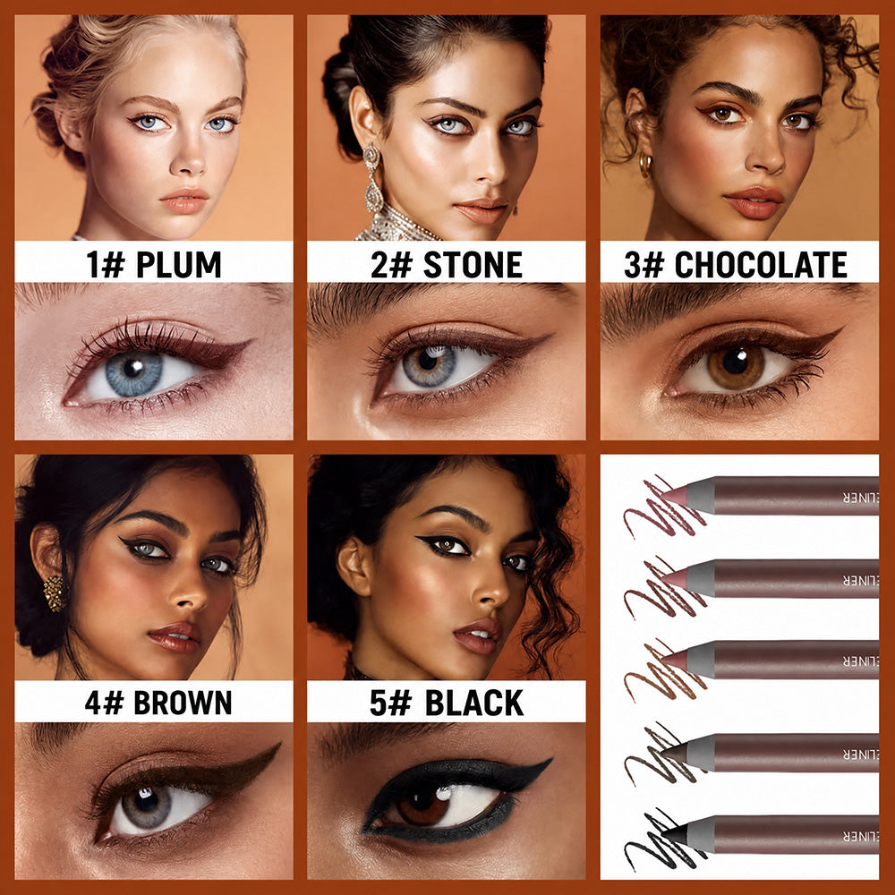 🌟Bästsäljare🌟24-timmars vattenfast eyeliner, kladdfri och långvarig, krämig och mjuk konsistens, lätt att applicera, perfekt för både vardags- och festmakeup