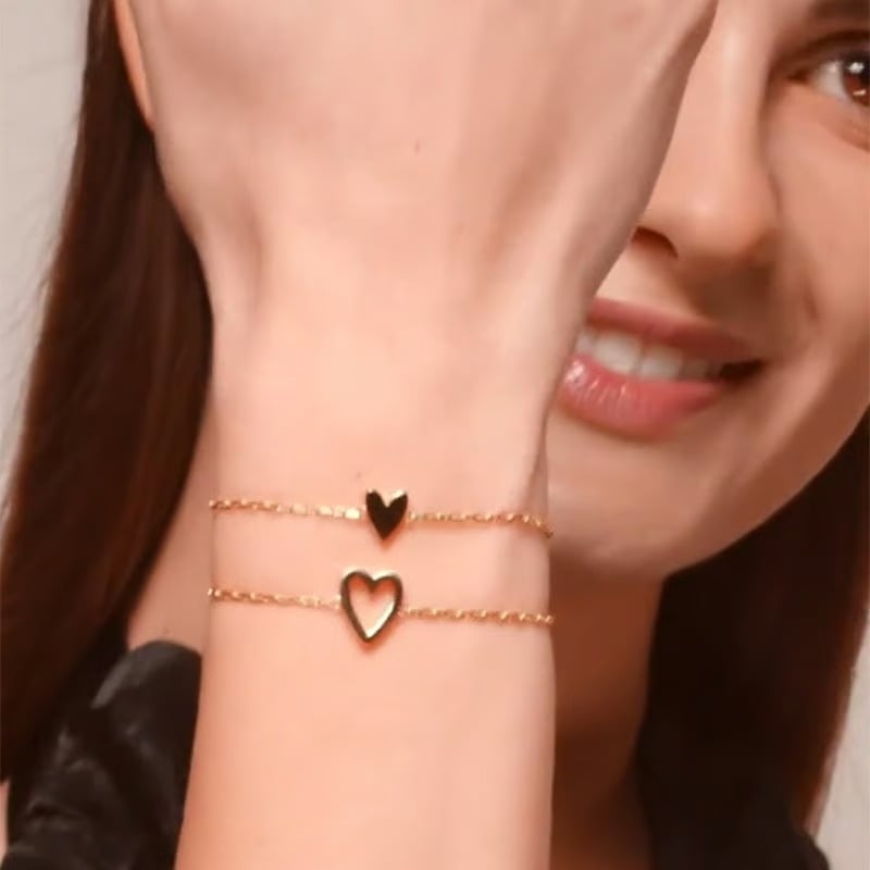 💗Justerbart armbandspaket med två armband: Kärlek och vänskap