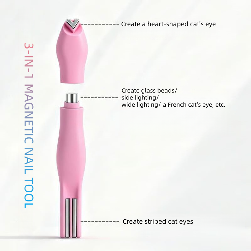 3-i-1 Cat Eye Nageldesign Magnetpenna
