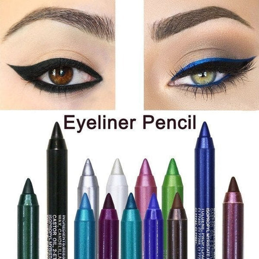 Långvarig vattenfast eyelinerpenna, trendig ögonmakeup