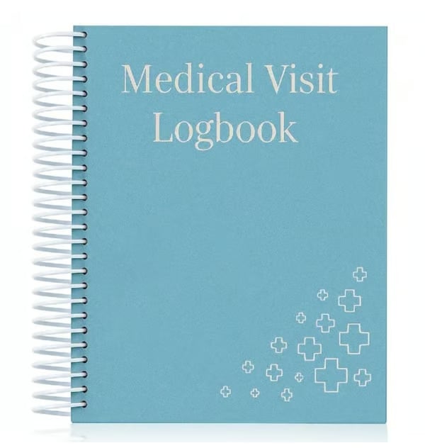 🔥🩺❤️Läkargodkänd loggbok för läkarbesök: Din oumbärliga medicinska planeringskalender