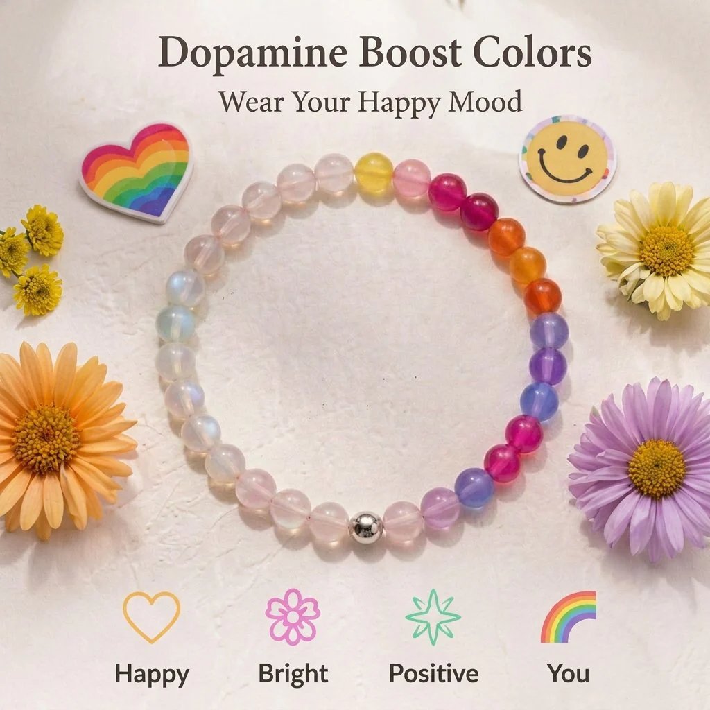 🌈 Dopamine – Kollektion med UV-reaktiva smycken med pärlor