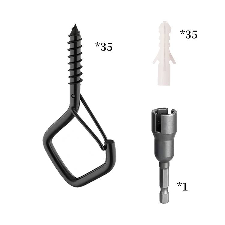 Vindtät och rostbeständig🔧Säkerhetsskruv – hållbar takkrok i metall