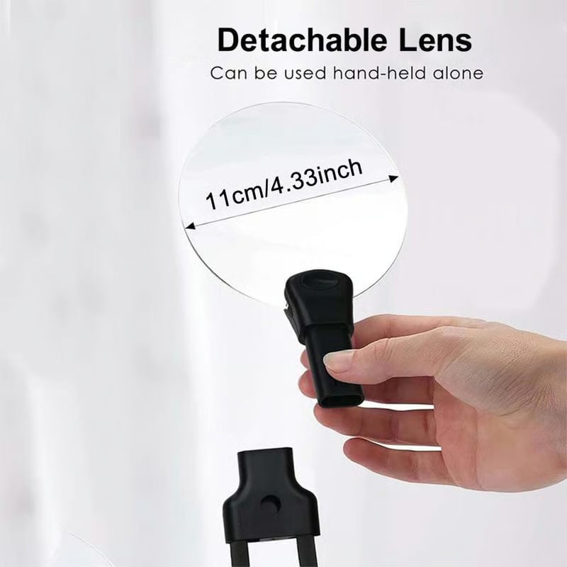 🔥SISTA DAGEN 35 % RABATT - 👵🔎För äldre 5X förstoringsglas med 4,33" lins — Handsfree, bärbar och multifunktionell förstoringsglas