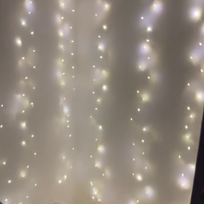🎁Tidig julrea 49 % rabatt🎅LED-ljusslinga, USB-driven LED-ljusgardin för presentförpackning