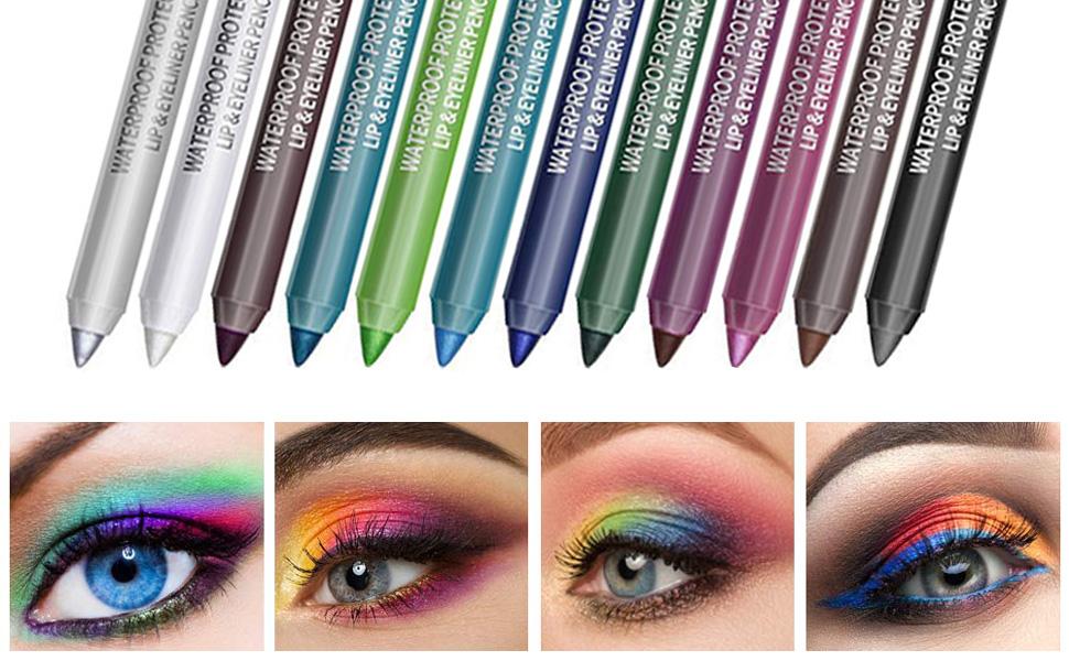 Långvarig vattenfast eyelinerpenna, trendig ögonmakeup
