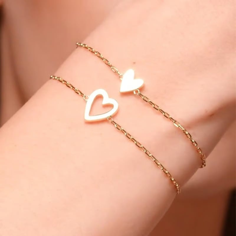 💗Justerbart armbandspaket med två armband: Kärlek och vänskap