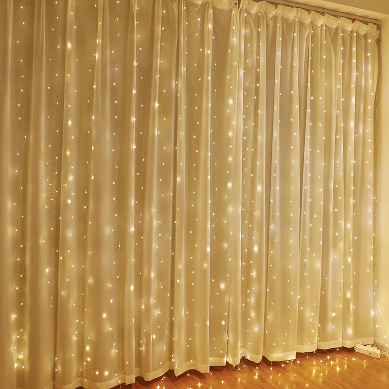 🎁Tidig julrea 49 % rabatt🎅LED-ljusslinga, USB-driven LED-ljusgardin för presentförpackning