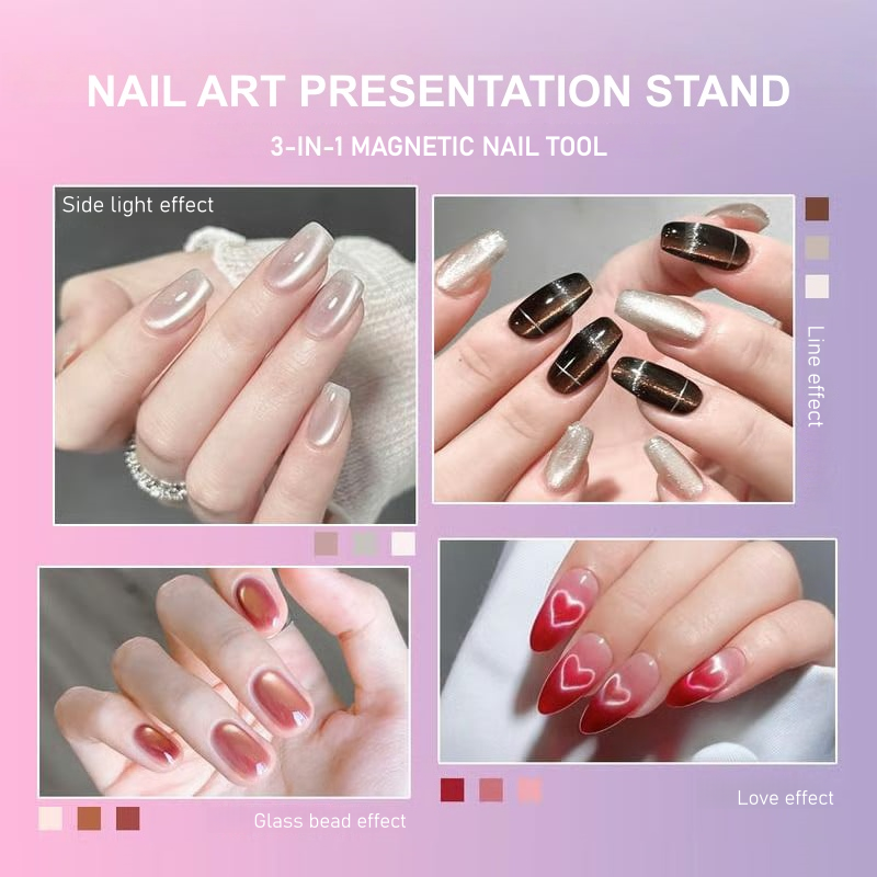 3-i-1 Cat Eye Nageldesign Magnetpenna
