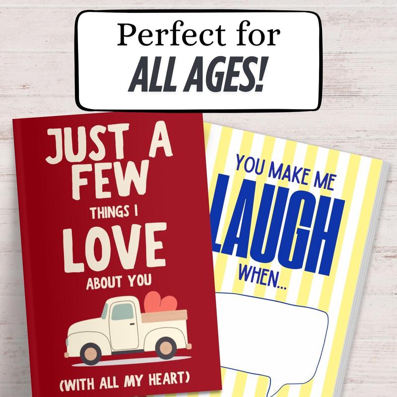 🎁Sista dagen 49 % rabatt💖Några saker jag älskar med dig (av hela mitt hjärta) Fyll i tomrummet-presentbok📚
