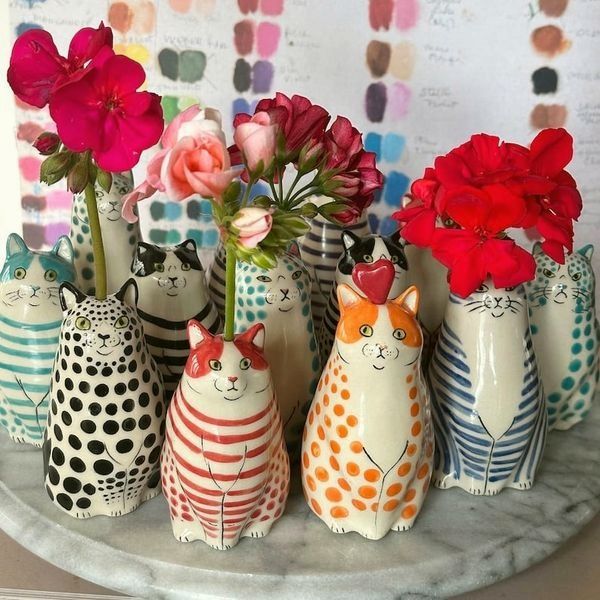 ⏳ Begränsad tid special ⏰ Polka Dot Cat Vase