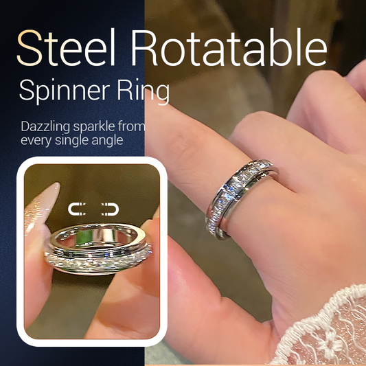 💖Black Friday Mega Deal – 50 % rabatt!💖Roterande spinnerring tillverkad av titanstål med zirkoniumoxid