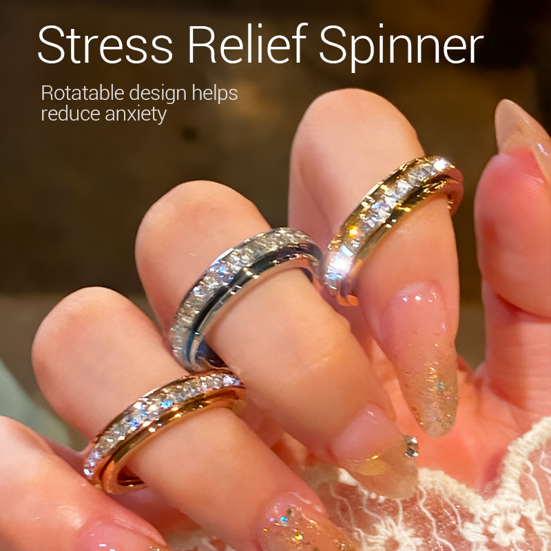 💖Black Friday Mega Deal – 50 % rabatt!💖Roterande spinnerring tillverkad av titanstål med zirkoniumoxid